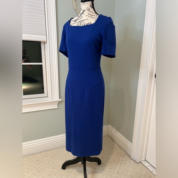MaryCrafts Royal Blue Sheath Dress | Size 4 | Midi | Like New - Picture 7 of 12